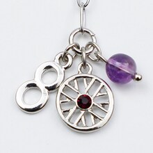 「『弱虫ペダル』チェーンブレスレットセット」東堂尽八
セット（シルバー）のイメージ。