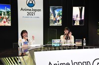 「AnimeJapan 2021」で行われたアニメ「あの日見た花の名前を僕達はまだ知らない。」10周年トークイベントより。左から茅野愛衣、早見沙織。