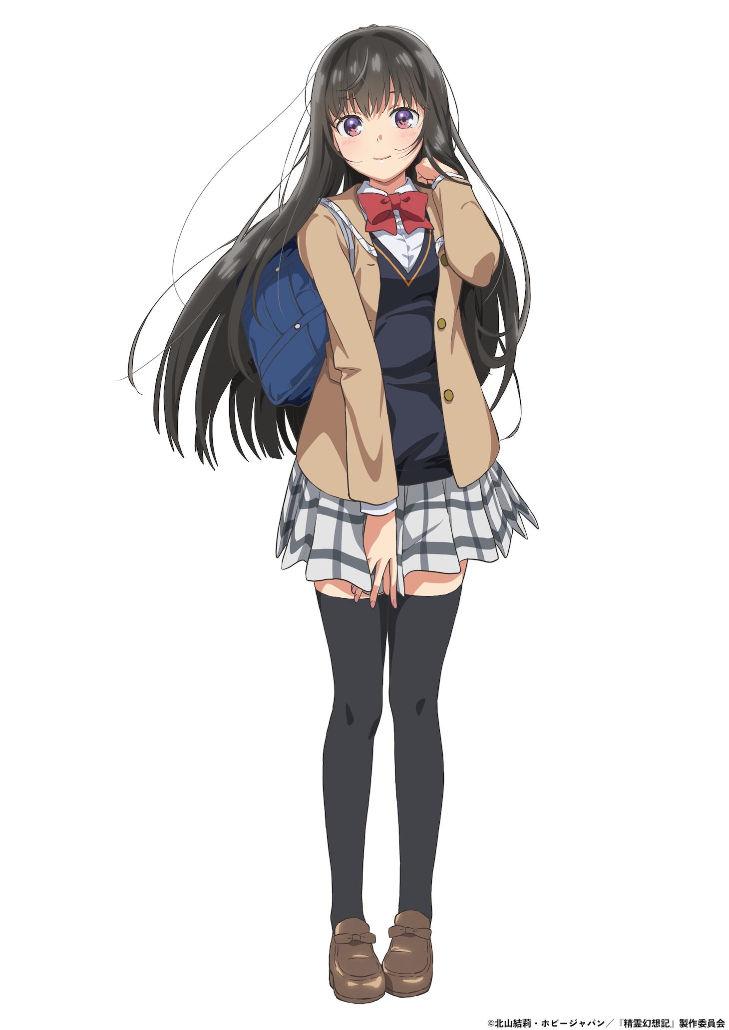 綾瀬美春（CV：原田彩楓）の描き下ろしビジュアル。