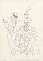 「いかさま海亀のスープ」より彩色前ペン画（1995）(c)Maki Kusumoto