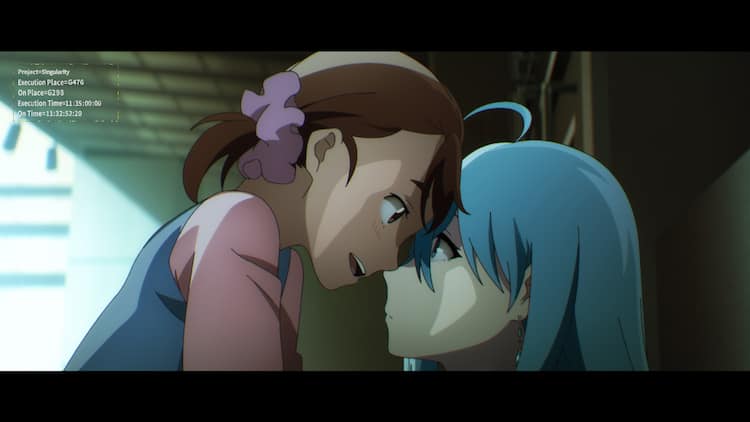 Vivy 第1話 少女と額を合わせるヴィヴィの姿など切り取った場面カット4点 コミックナタリー