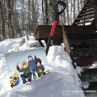 アニメ出演シーンのパネル。