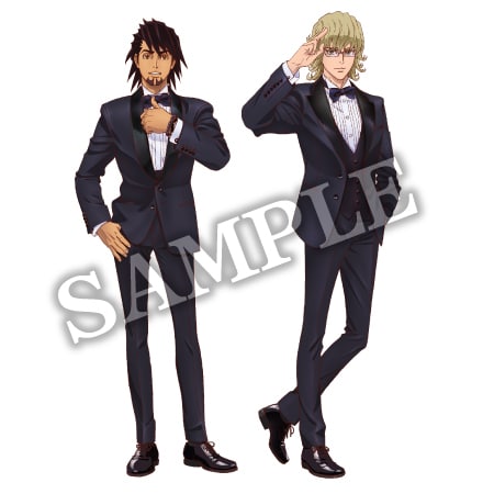 「TIGER & BUNNY」とローソンのタイアップキャンペーンの描き下ろしイラスト。