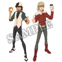 「TIGER & BUNNY」とローソンのタイアップキャンペーンの描き下ろしイラスト。