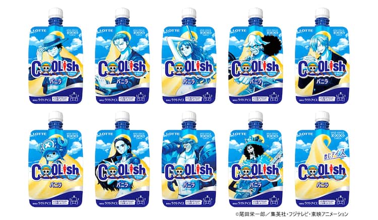One Piece とクーリッシュがコラボ 描き下ろしの麦わらの一味がパッケージに コミックナタリー