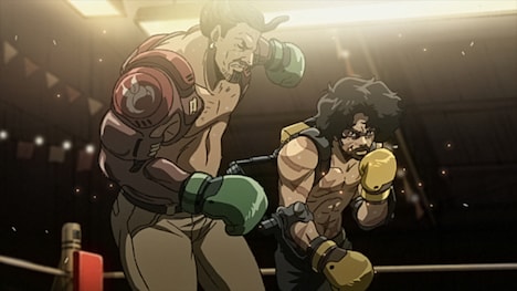 TVアニメ「NOMAD メガロボクス2」の場面カット。