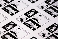 オリジナルブレンドコーヒー「フヅクエ時間」のパッケージイラスト。