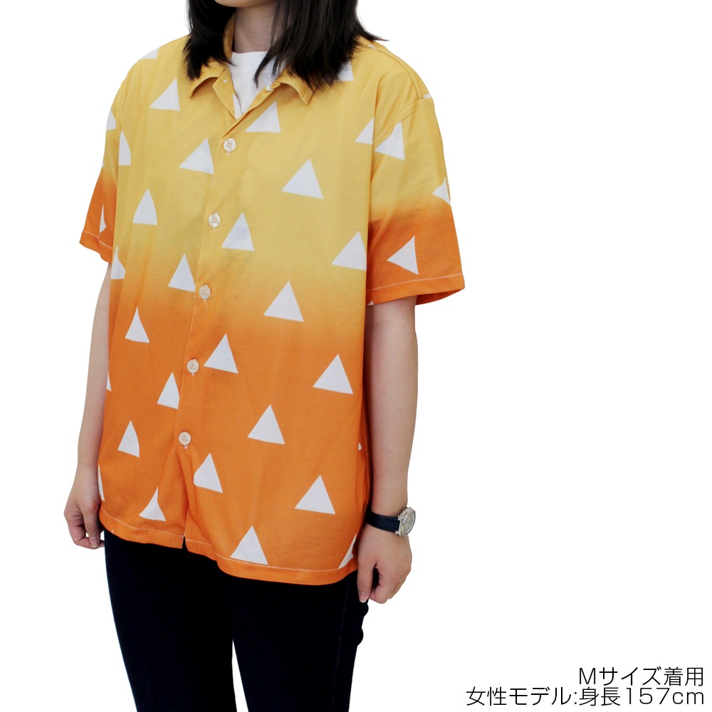 「鬼滅の刃 ドライアロハシャツ 我妻善逸」商品イメージ