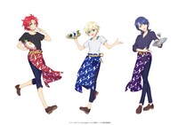 「男プリカフェ」の描き下ろしイラスト。