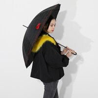 煉獄杏寿郎のアウターと傘の使用イメージ。