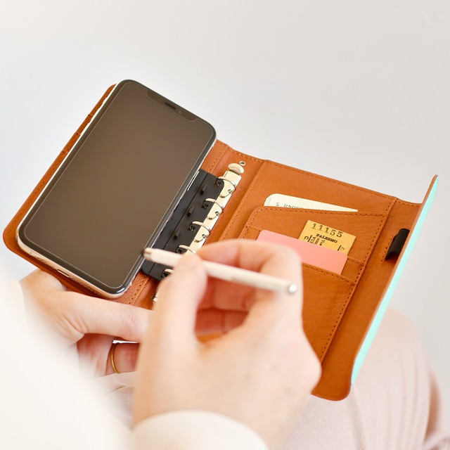 システム手帳の使用例。