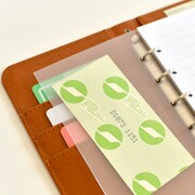 システム手帳の使用例。