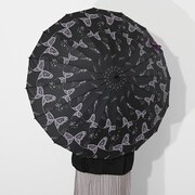 胡蝶しのぶモデルの傘の使用イメージ。