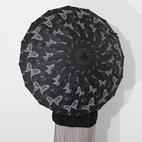 胡蝶しのぶモデルの傘の使用イメージ。