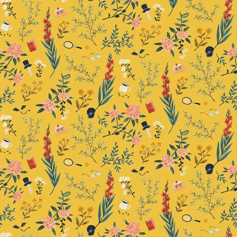 立海大附属中学校のボタニカル柄。