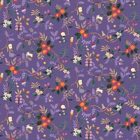 比嘉中学校のボタニカル柄。