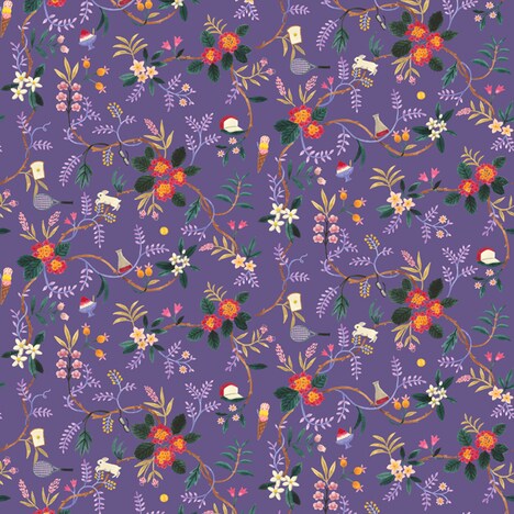 比嘉中学校のボタニカル柄。