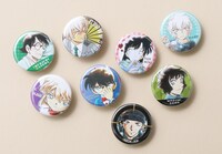 「名探偵コナン 緋色の缶缶フェア」でもらえる缶バッジ。