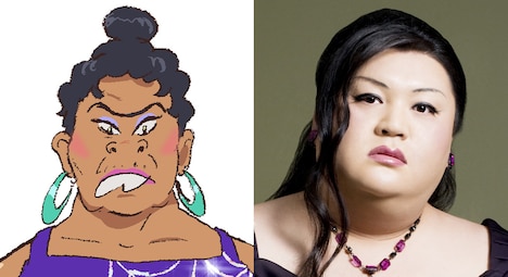 霊媒師ダリシア役のマツコ・デラックス。