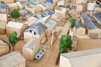 「シン・エヴァンゲリオン劇場版」に登場する第3村のミニチュアセット。