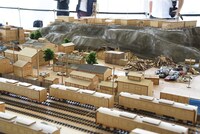 「シン・エヴァンゲリオン劇場版」に登場する第3村のミニチュアセット。