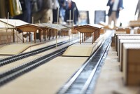 「シン・エヴァンゲリオン劇場版」に登場する第3村のミニチュアセット。