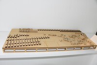 「シン・エヴァンゲリオン劇場版」に登場する第3村の1/450スケールミニチュアセット。