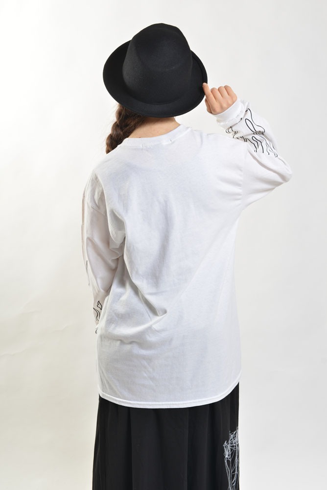 「『待て、しかして希望せよ！』袖リブ付きロングTシャツ（モンテ・クリスト伯爵 ver.）」