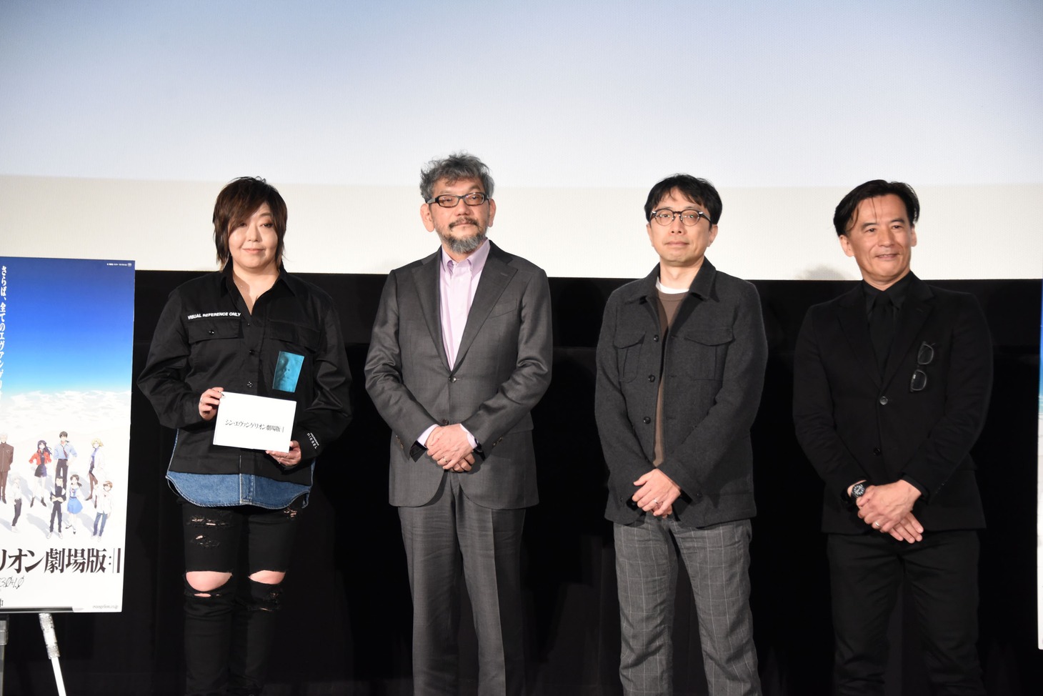 「シン・エヴァンゲリオン劇場版」御礼舞台挨拶の様子。
