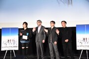 「シン・エヴァンゲリオン劇場版」御礼舞台挨拶の様子。