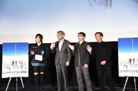 「シン・エヴァンゲリオン劇場版」御礼舞台挨拶の様子。