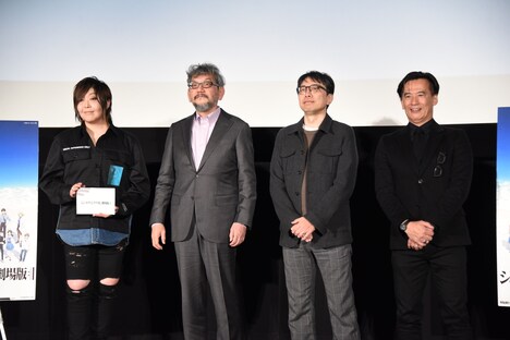 「シン・エヴァンゲリオン劇場版」御礼舞台挨拶の様子。