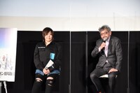 緒方恵美と庵野秀明。