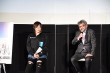 緒方恵美と庵野秀明。