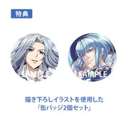 清怜うるうの特典缶バッジ。