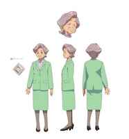 ステラ・ロスノフスキ（CV：三田ゆう子）の設定画。