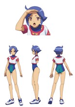 チャル・ヴァルター（CV：近藤玲奈）の設定画。