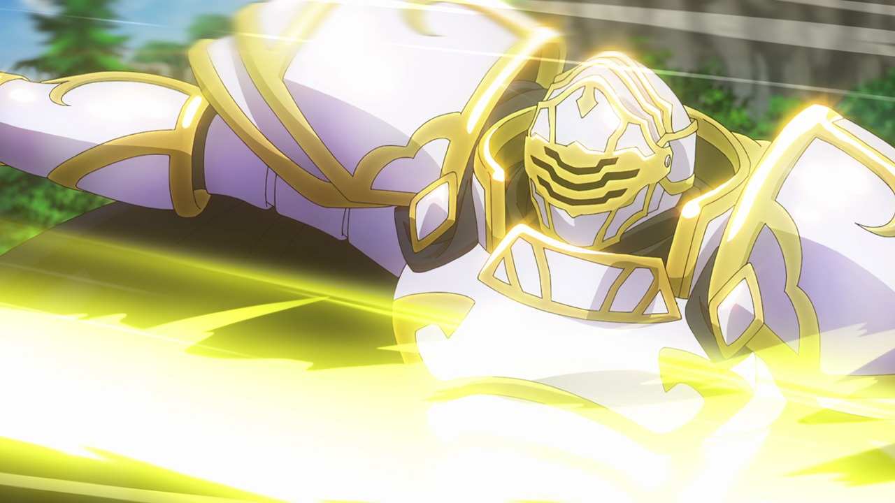 TVアニメ「骸骨騎士様、只今異世界へお出掛け中」PVより。(c)秤猿鬼・オーバーラップ/骸骨騎士様製作委員会
