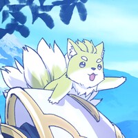 精霊獣のポンタ。(c)秤猿鬼・オーバーラップ/骸骨騎士様製作委員会