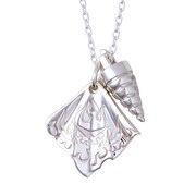 「天元突破グレンラガン シモン＆カミナ シルバーネックレス」