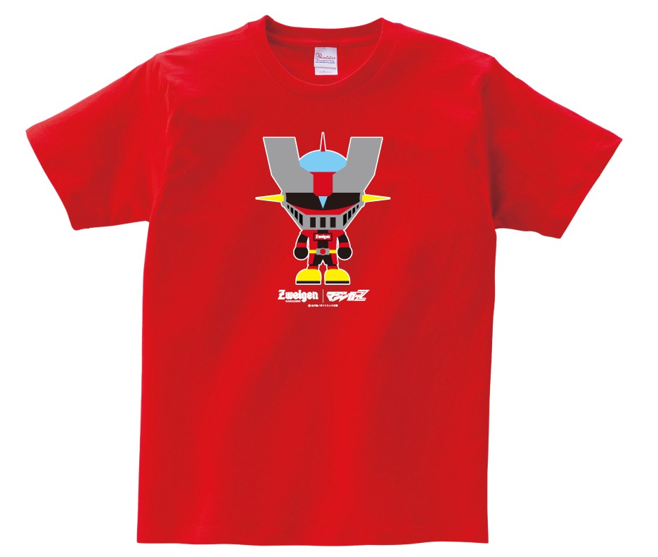 受注販売商品として用意された「永井豪×ツエーゲン金沢 オリジナルTシャツ」。