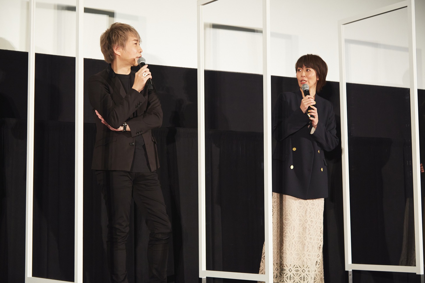 「新テニスの王子様 氷帝vs立海 Game of Future」後篇の上映イベントの様子。