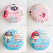 「はたらく細胞 クッション（ピンク、ブルー）」