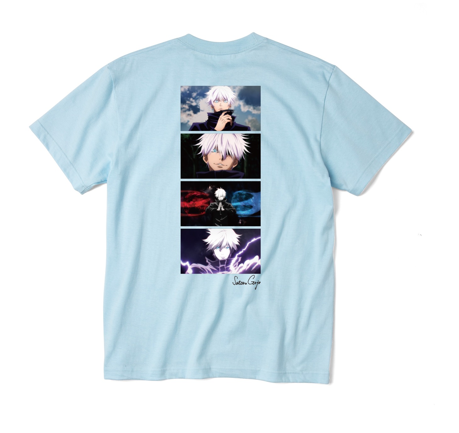 「呪術廻戦 × ZOZOTOWN 五条 悟 Scene Tシャツ」（ライトブルー）