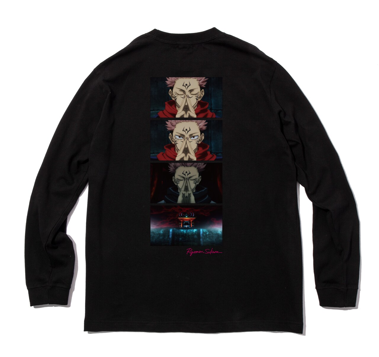 呪術廻戦 × ZOZOTOWN 五条 悟 Scene ロングTシャツ」（ブラック