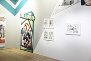「僕のヒーローアカデミア展 DRAWING SMASH」の様子。