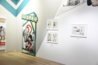 「僕のヒーローアカデミア展 DRAWING SMASH」の様子。