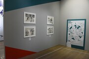「僕のヒーローアカデミア展 DRAWING SMASH」の様子。
