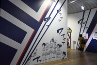 「僕のヒーローアカデミア展 DRAWING SMASH」の様子。