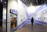 「僕のヒーローアカデミア展 DRAWING SMASH」の様子。